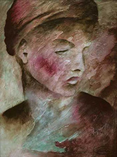 Lady in Red is a marble relief  whose destiny is the top art galleries in New York City, Hong Kong, London, Paris and Rome.